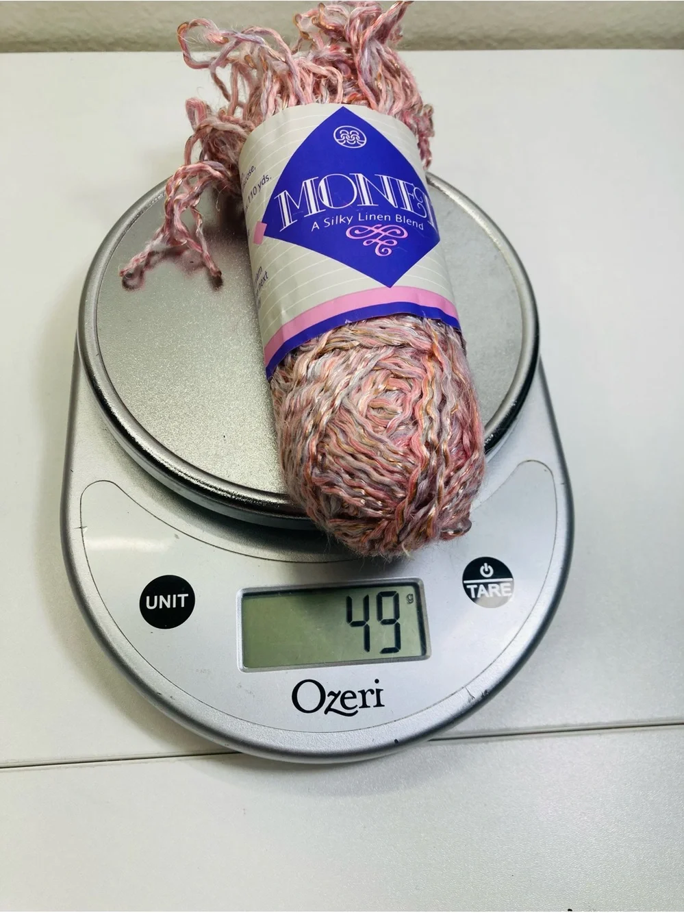 Monet Linen Blend Nubby Yarn 109g 41% Linen 27% Acrylic 28% Viscose 4% Polyester